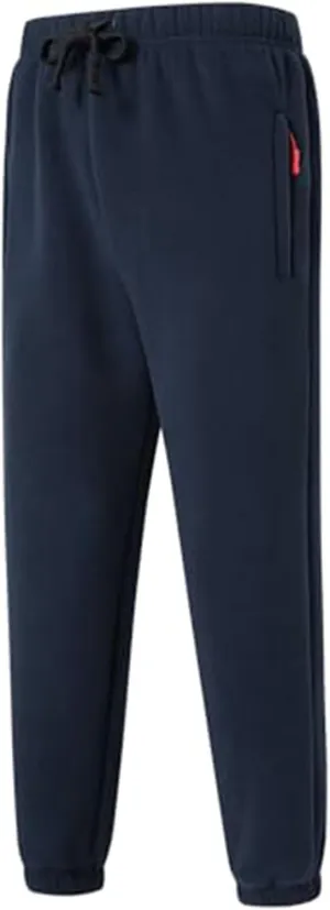 Sherpa Lined Sweatpants Men Heavyweight Drawstring Waist Fleece Lined Joggers Thick Athletic Winter Warm Track Pants