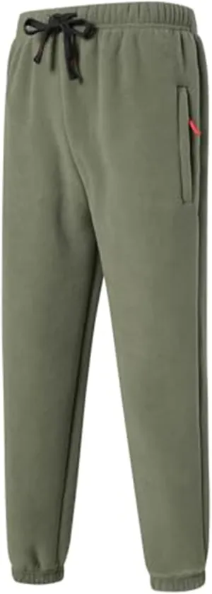 Sherpa Lined Sweatpants Men Heavyweight Drawstring Waist Fleece Lined Joggers Thick Athletic Winter Warm Track Pants
