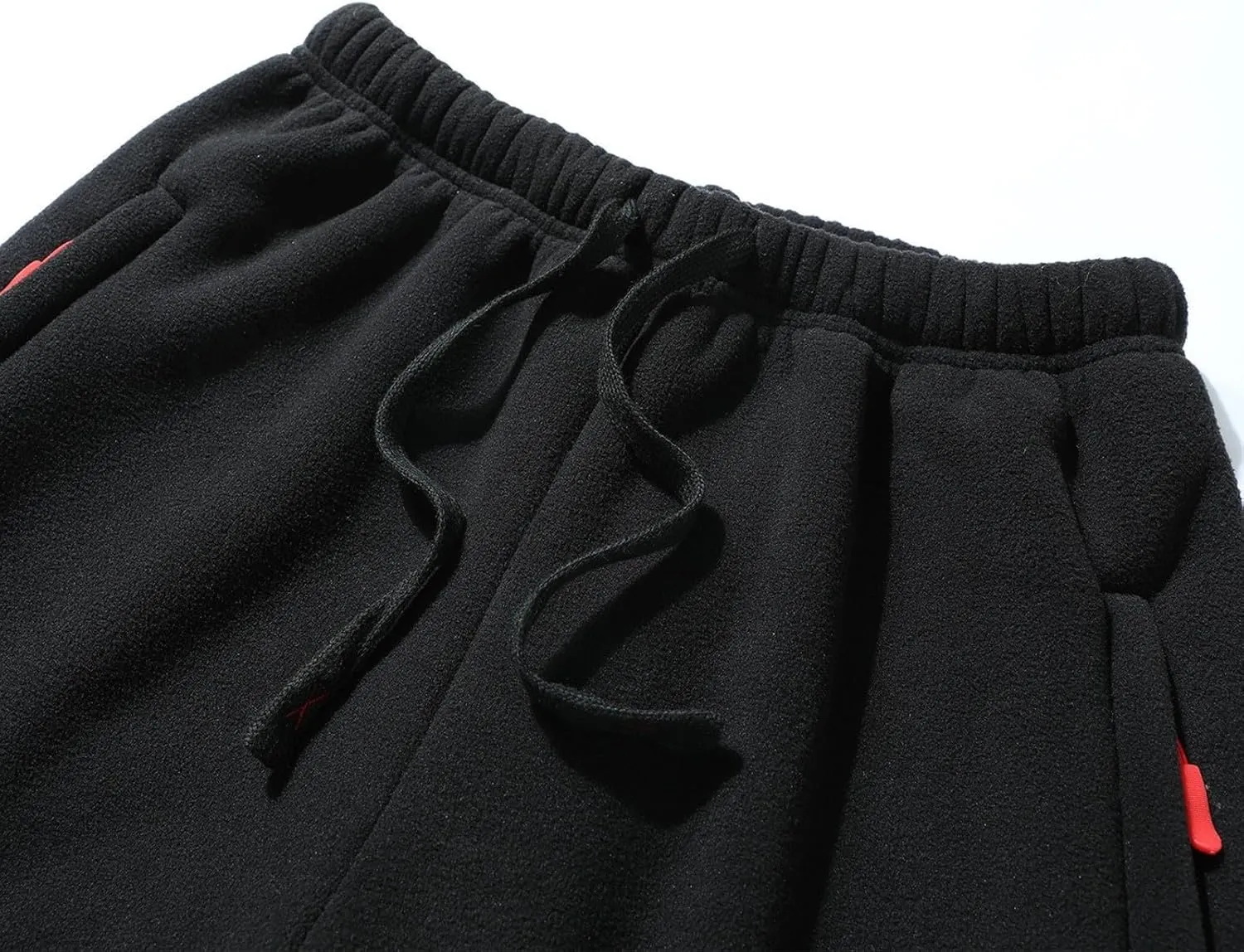 Sherpa Lined Sweatpants Men Heavyweight Drawstring Waist Fleece Lined Joggers Thick Athletic Winter Warm Track Pants