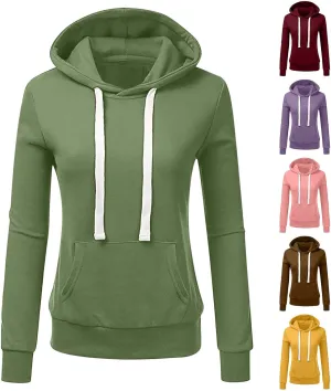 SMIDOW Trendy Hoodies For Women 2023 Fall Casual Loose Comfy Hooded Sweatshirt Pullover Tops Fashion Winter Clothes