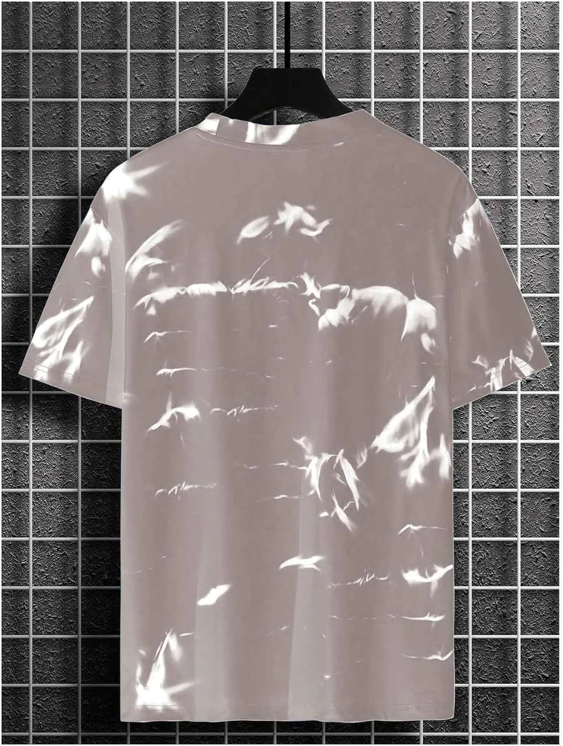 SOLY HUX Men's Graphic Tie Dye T Shirt Letter Print Crew Neck Short Sleeve Casual Summer Tee Tops