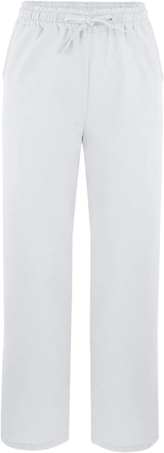 Summer Pants for Women 2025 Casual Cotton Linen Pants Drawstring High Waist Beach Pants with Pockets Vacation Outfits