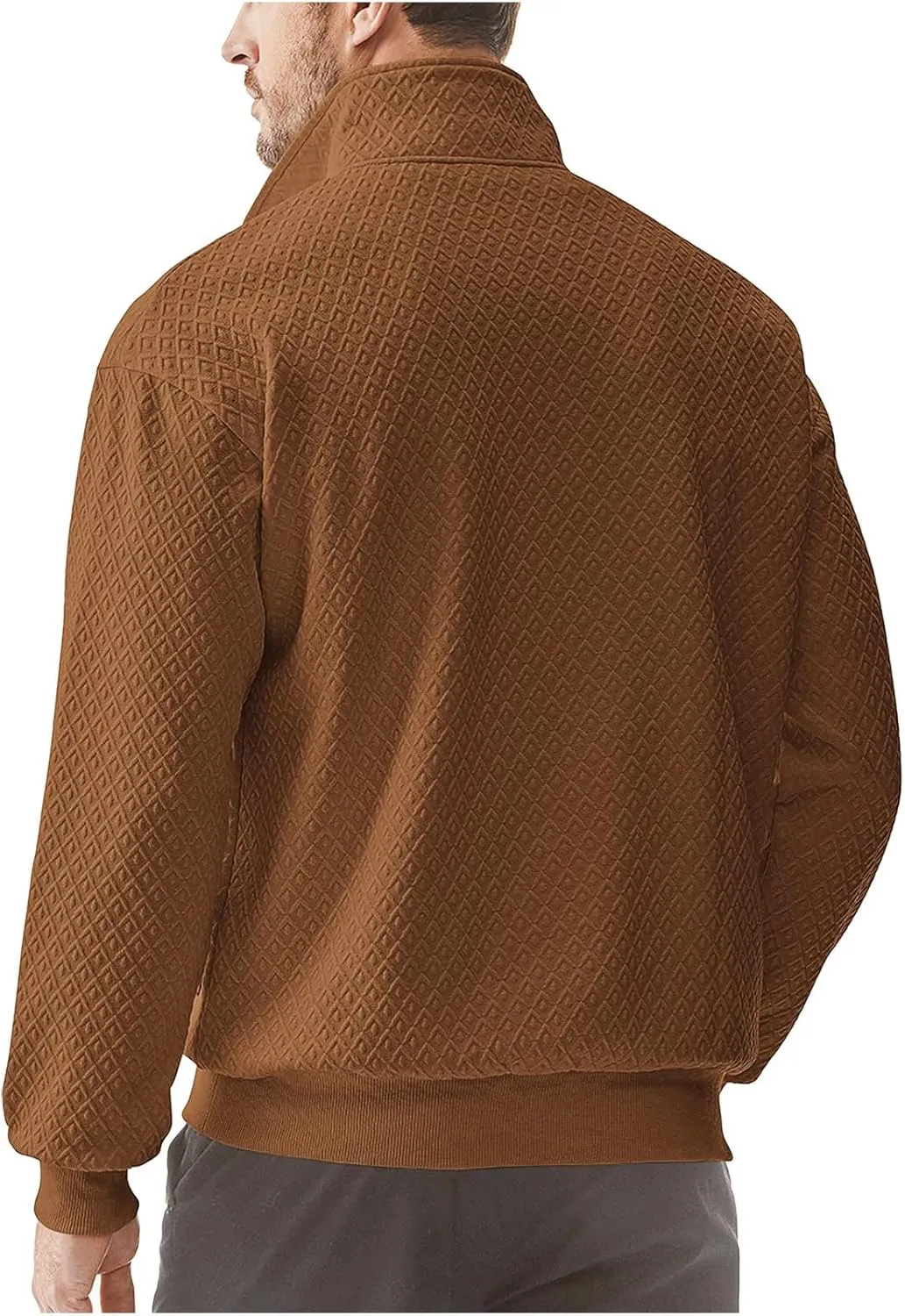 Sweatshirts for Men 2024 Fashion Long Sleeve Quarter Zip Causal Pullover Shirts Loose Comfy Lightweight Athletic Top