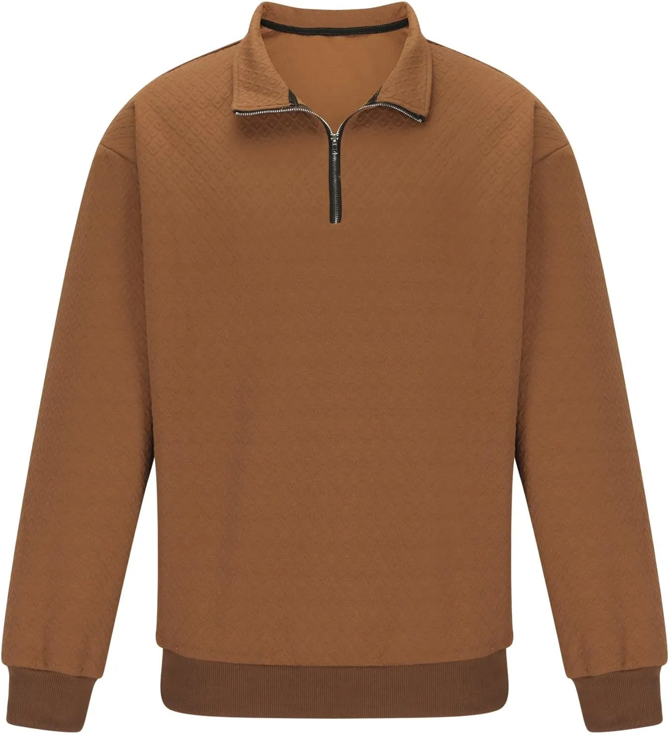 Sweatshirts for Men 2024 Fashion Long Sleeve Quarter Zip Causal Pullover Shirts Loose Comfy Lightweight Athletic Top