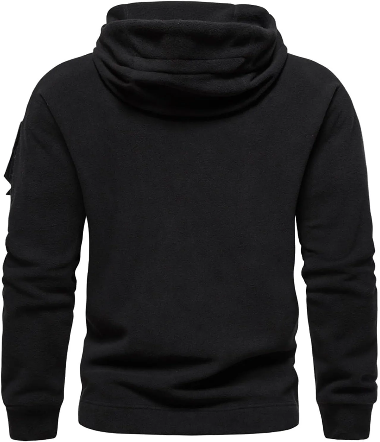 Tactical Hoodie for Men Warm Fleece Hoodie Outdoor Military Sweatshirts Long Sleeve Casual Pullover Shirt with Pocket