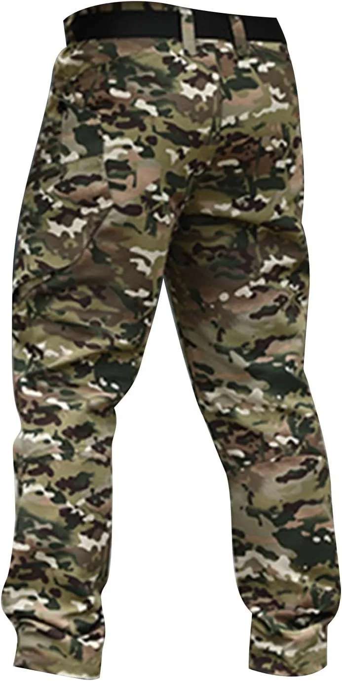 Tactical Pants for Men Water Resistant Hiking Cargo Pants Multi-Pockets Stretch Waterproof Quick Dry Work Joggers