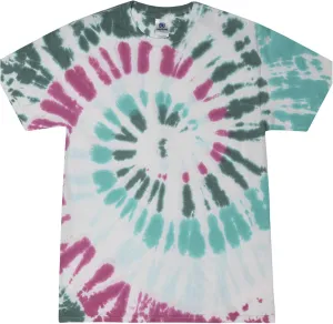 Tie-Dye T-Shirts, Everglades, 100% Pre-Shrunk Cotton, Size 2XL, Short Sleeve