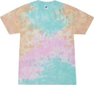 Tie-Dye T-Shirts, Pastel Colors, 100% Pre-Shrunk Cotton, Adult Sizes, Short Sleeve