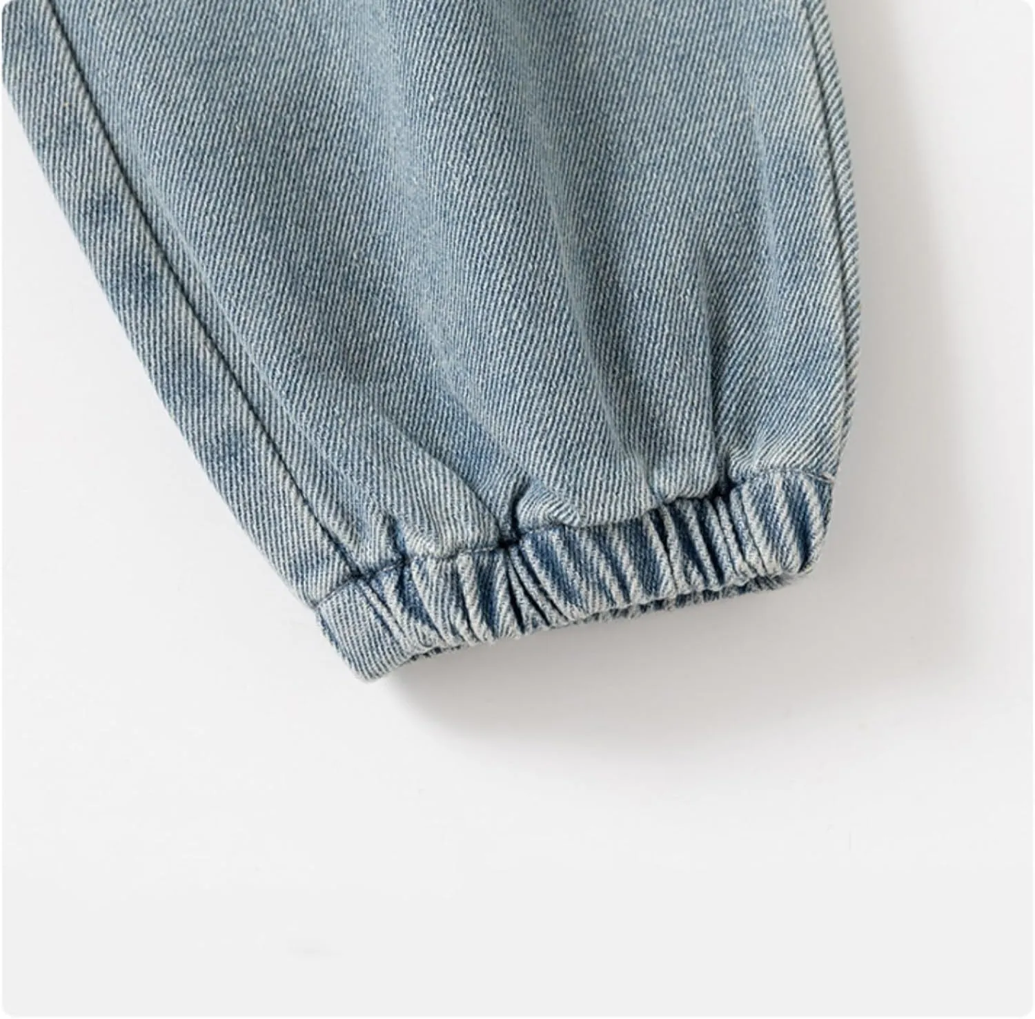 Toddler Baby Boys Girls Baggy Jeans Washed Distressed Denim Pants Active Joggers Sweatpants Hiking School Trousers