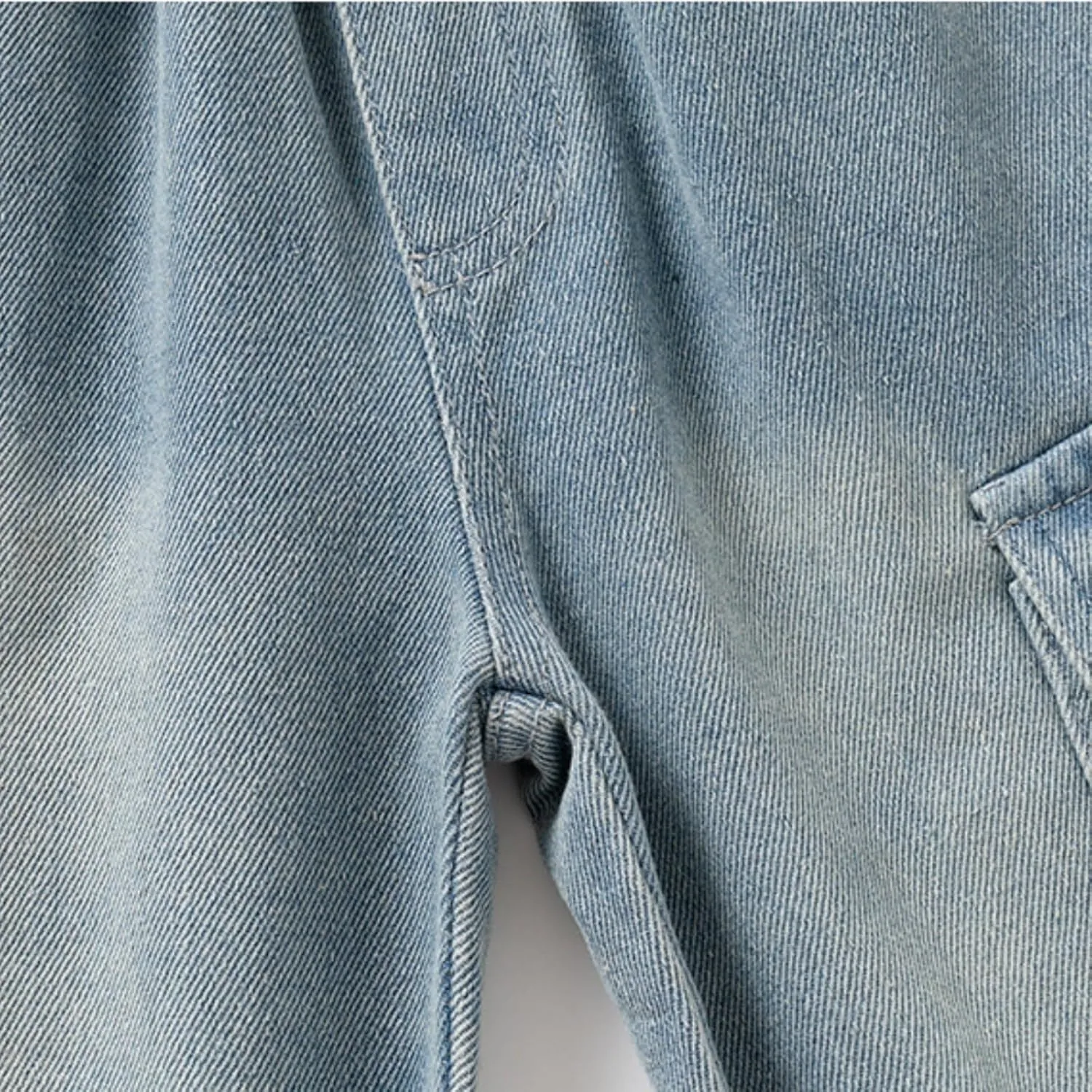 Toddler Baby Boys Girls Baggy Jeans Washed Distressed Denim Pants Active Joggers Sweatpants Hiking School Trousers