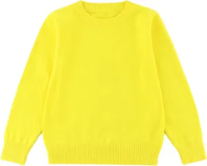 Toddler Boys Girls Crewneck Cable Knit Sweaters Kids Long Sleeve Chunky Pullover Tops 18 Months-8 Years