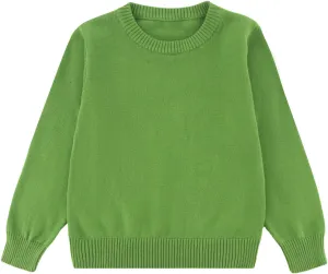 Toddler Boys Girls Crewneck Cable Knit Sweaters Kids Long Sleeve Chunky Pullover Tops 18 Months-8 Years