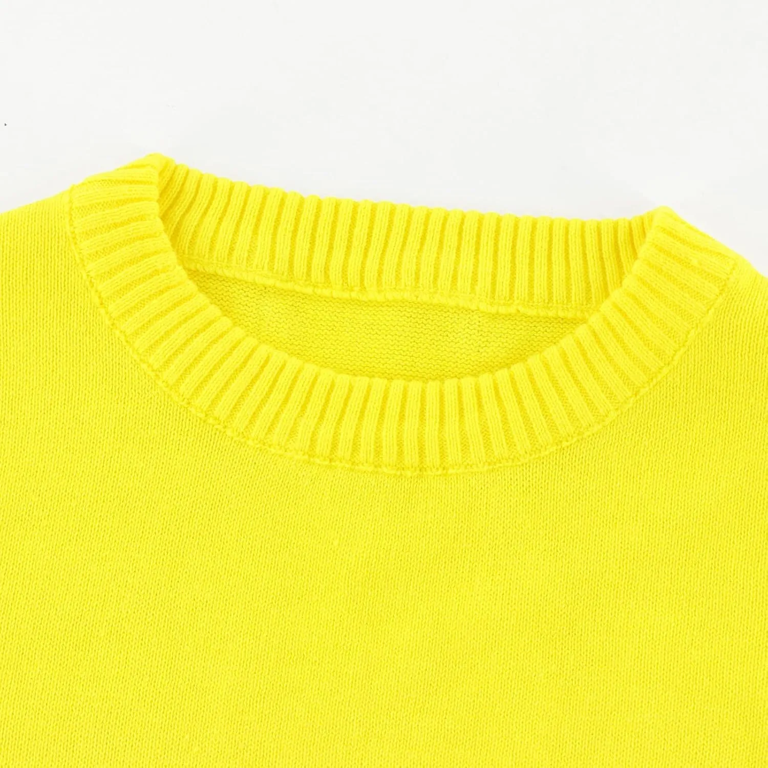 Toddler Boys Girls Crewneck Cable Knit Sweaters Kids Long Sleeve Chunky Pullover Tops 18 Months-8 Years