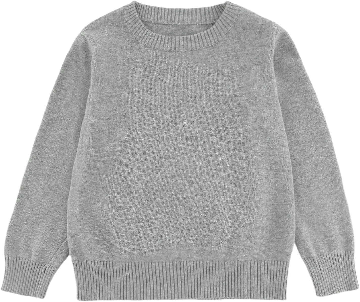 Toddler Boys Girls Crewneck Cable Knit Sweaters Kids Long Sleeve Chunky Pullover Tops 18 Months-8 Years