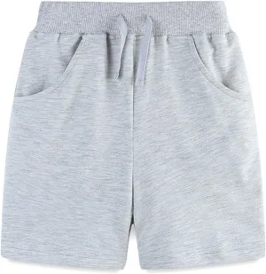 Toddler Boys Pull on Athletic Shorts Running Biker Shorts Kids Girls Slim Cotton Quick Dry Active Short Summer Joggers