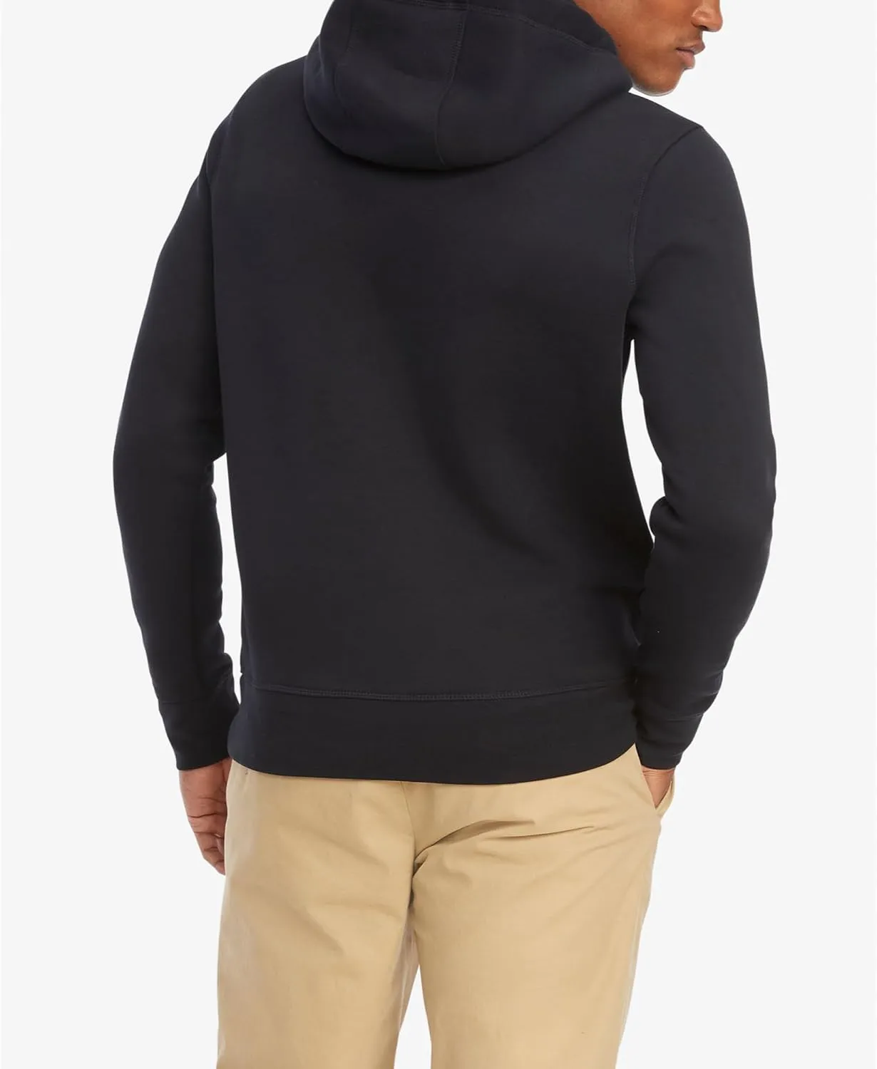 Tommy Hilfiger Men's Medium Weight Fleece Hoodie Sweatshirt with Embroidered Logo, Also Available in Big & Tall