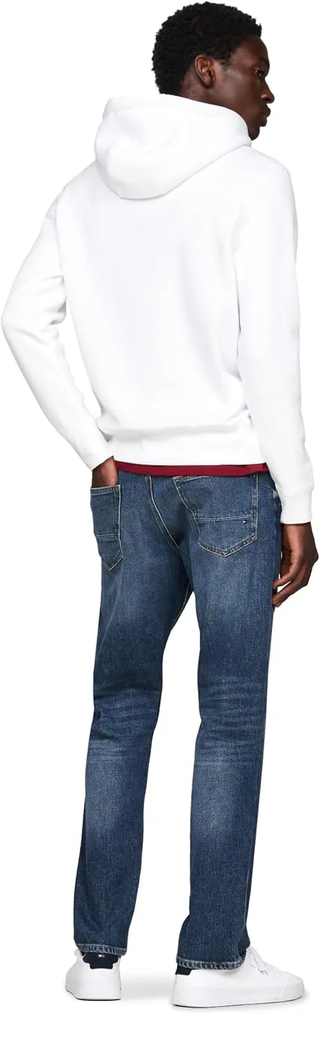 Tommy Hilfiger Men's Medium Weight Fleece Hoodie Sweatshirt with Embroidered Logo, Also Available in Big & Tall