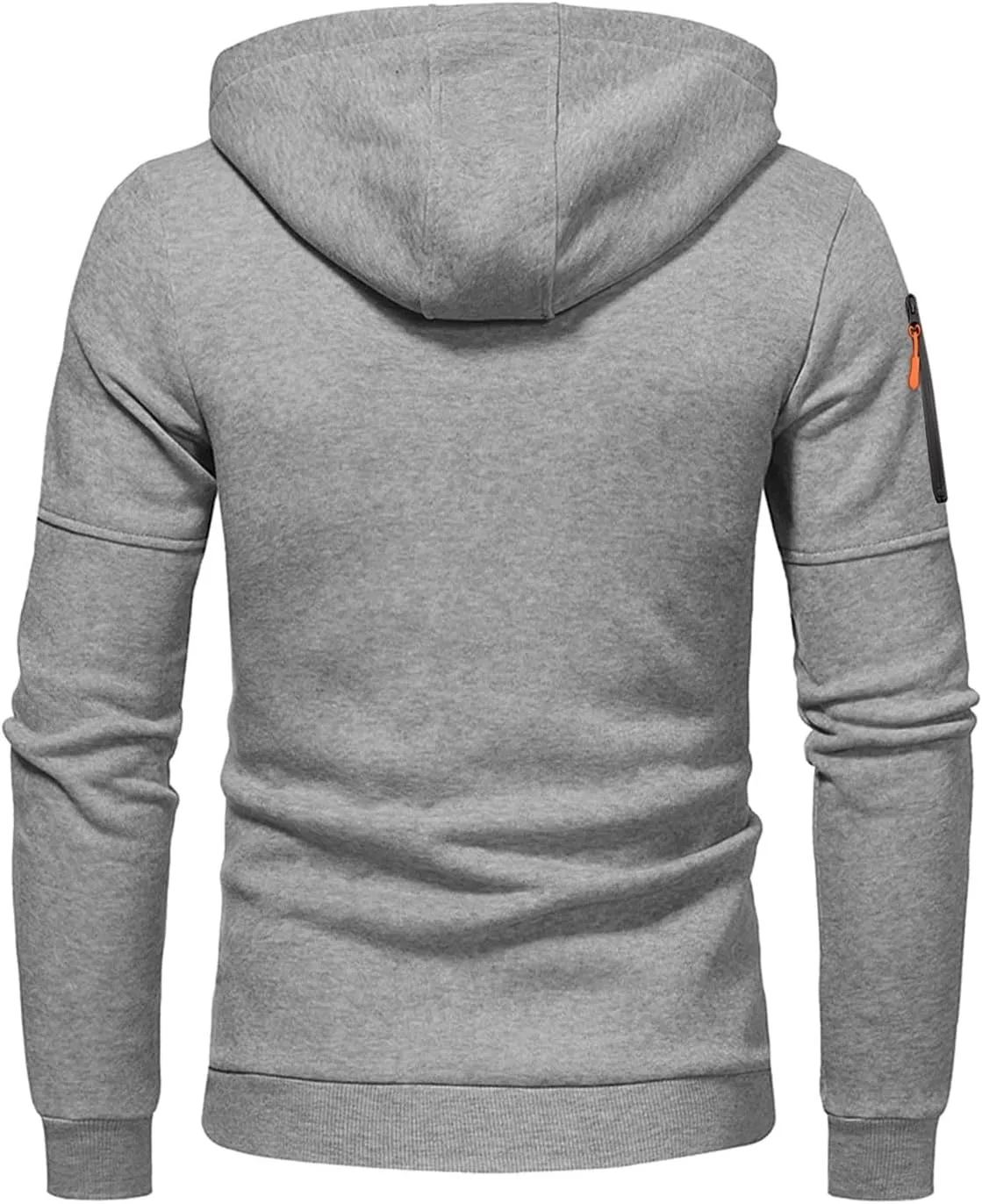 TUQIDEWU Mens Zip Up Hoodie, Casual Hoodies for Men with Zip Pockets Full Zip Long Sleeve Pullover Sports Hooded Jackets 2025