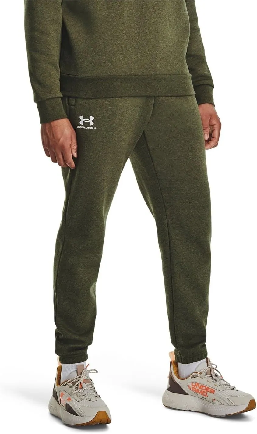 Under Armour Men's Essential Fleece Joggers, Black