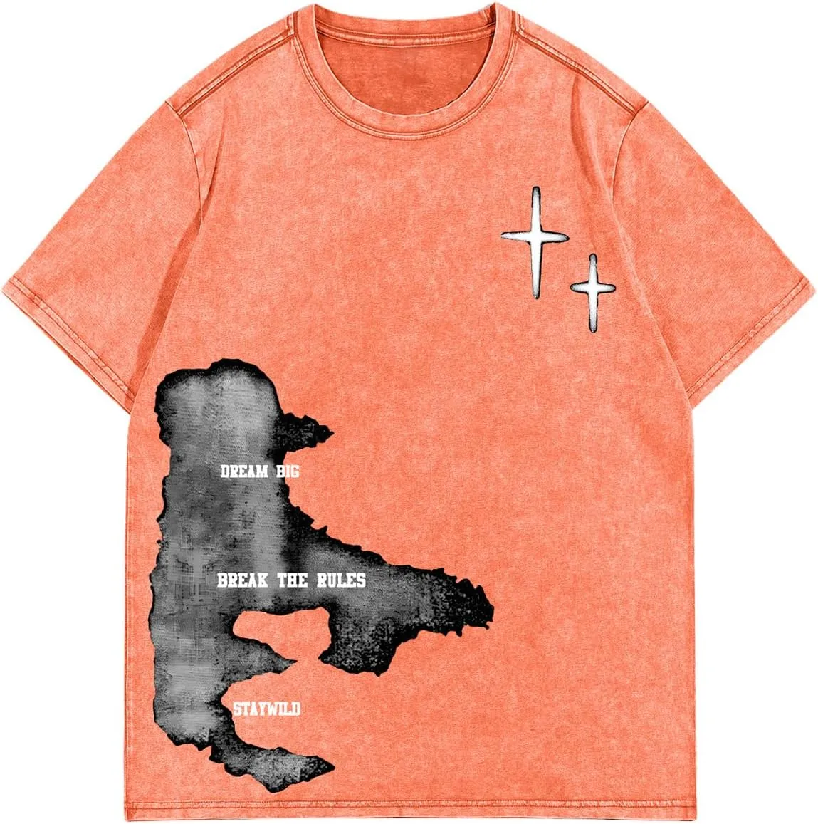 Verdusa Men's Letter Graphic Drop Shoulder T Shirts Casual Round Neck Tee Top