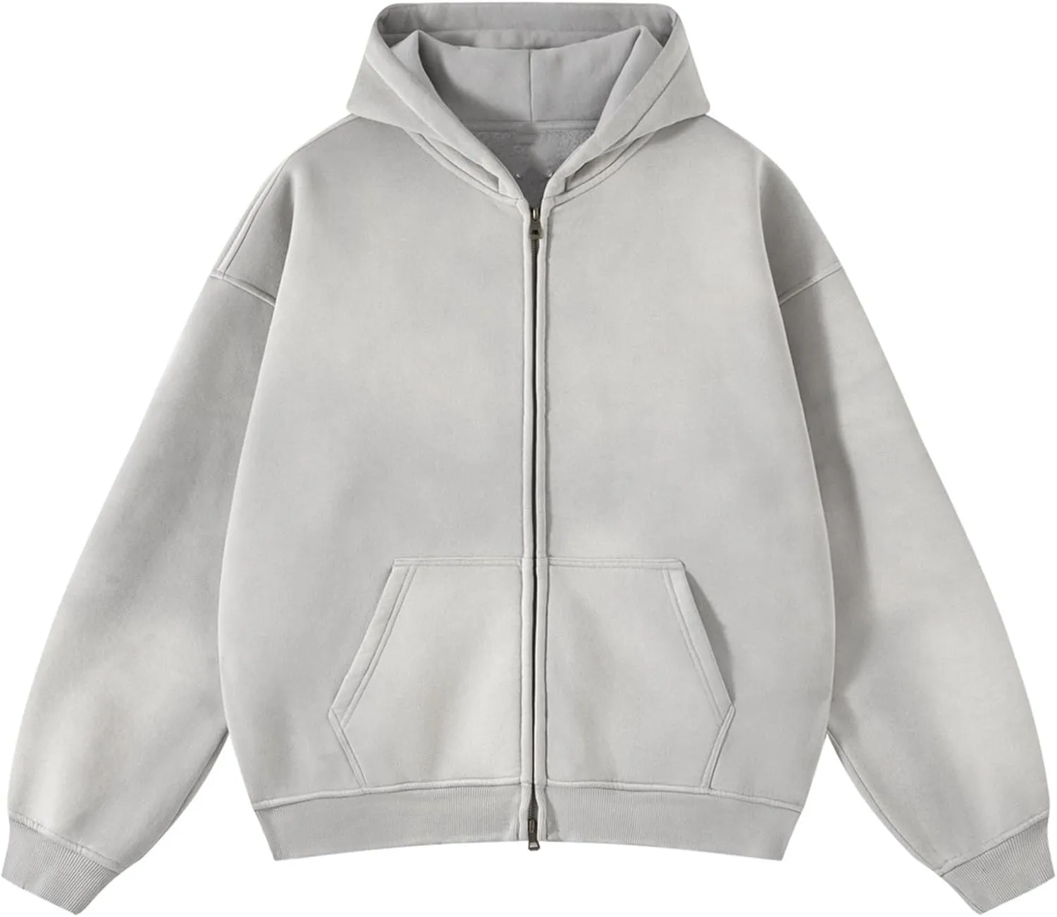 Womens and Mens Zip Up Hoodies Vintage Acid Wash Oversized Sweatshirts Hooded Sweatshirt Streetwear