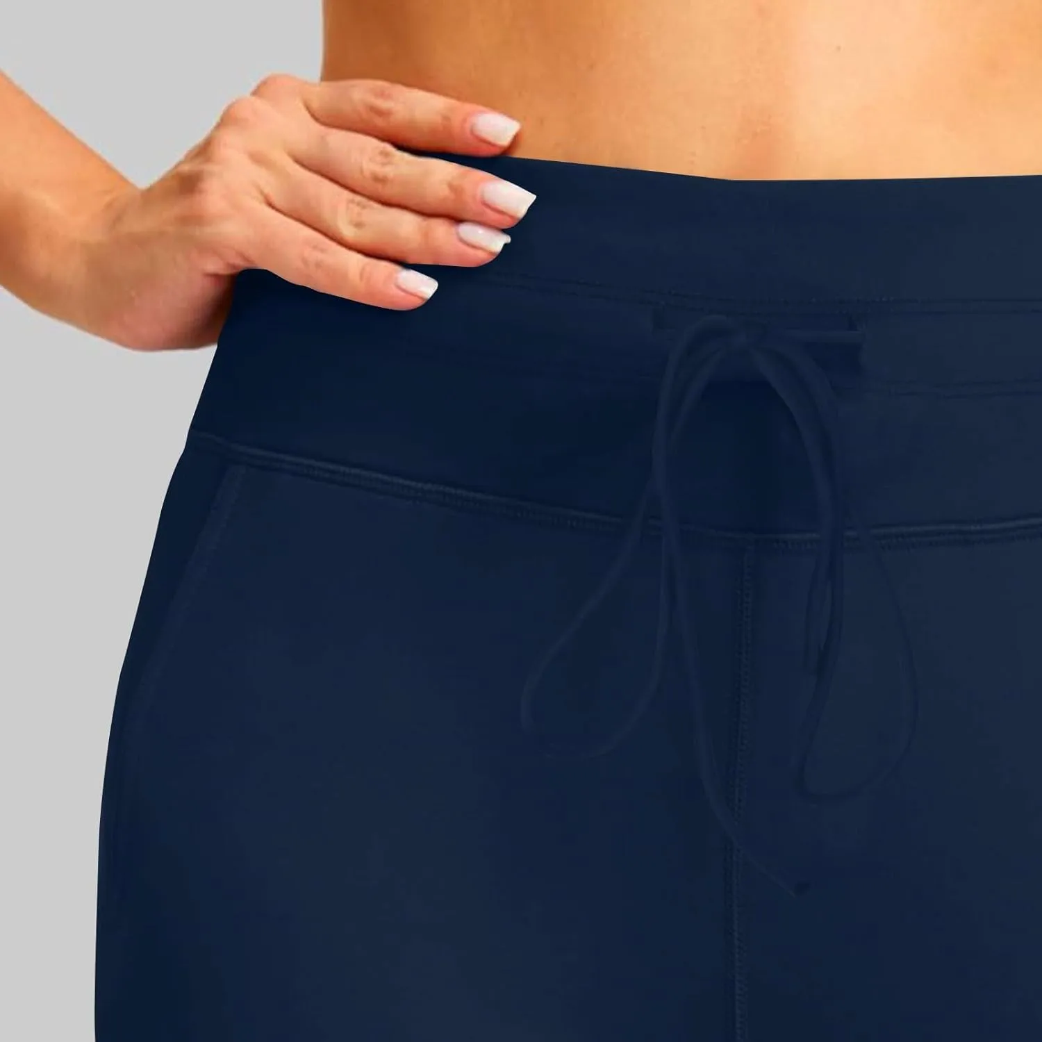Women's Fleece Lined Joggers Drawstring High Waisted Sweatpants Winter Warm Thermal Running Pant with Pocket