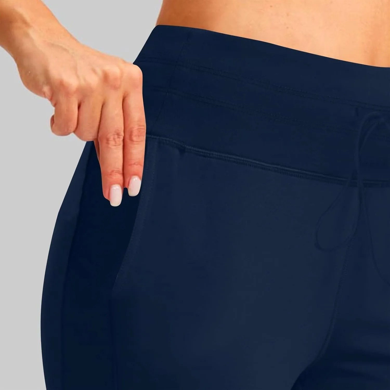 Women's Fleece Lined Joggers Drawstring High Waisted Sweatpants Winter Warm Thermal Running Pant with Pocket