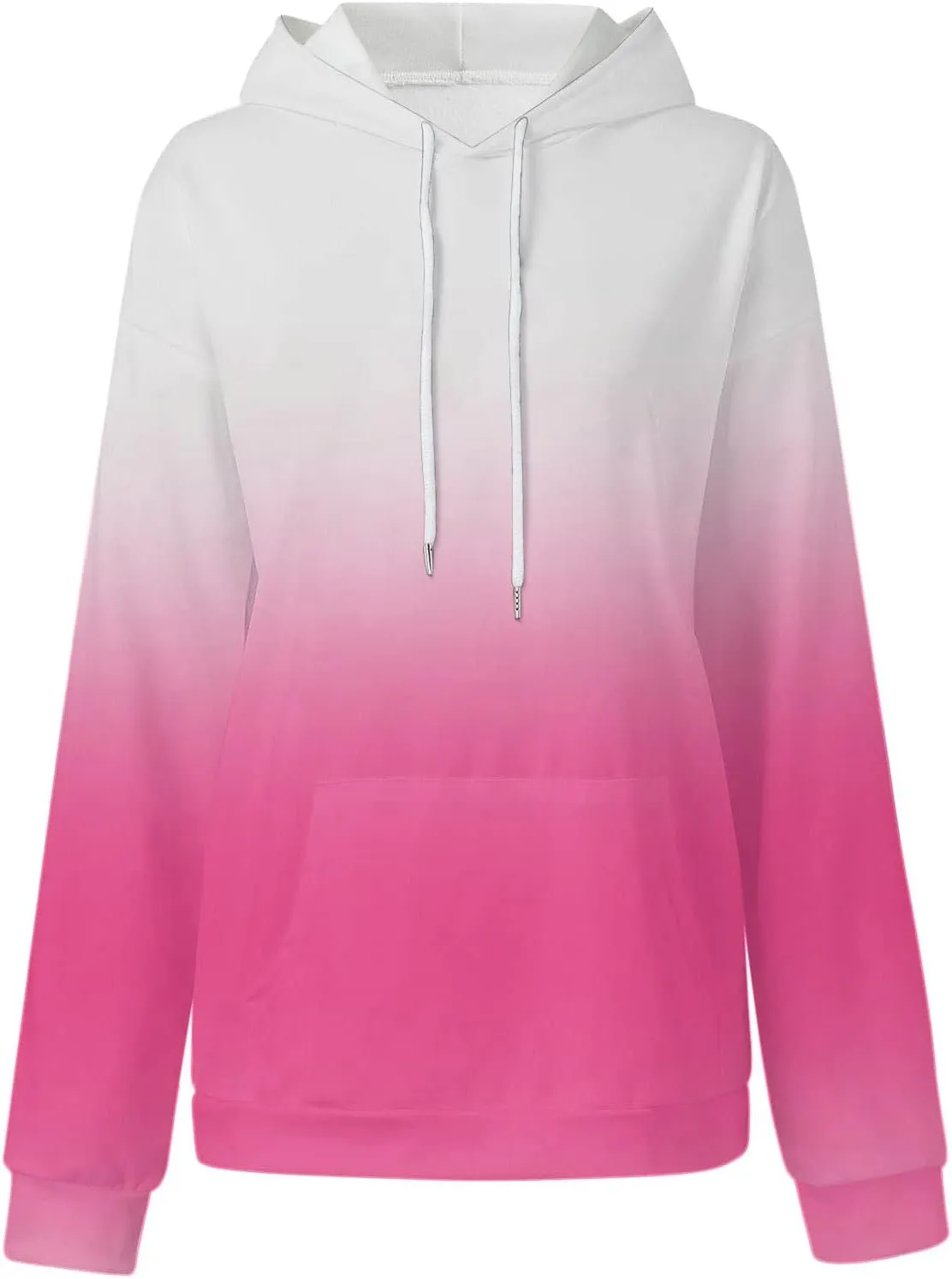 Womens Oversized Hoodies Tie Dye Gradient Hooded Sweatshirts Teen Girls Fall Long Sleeve Fleece Pullover Tops