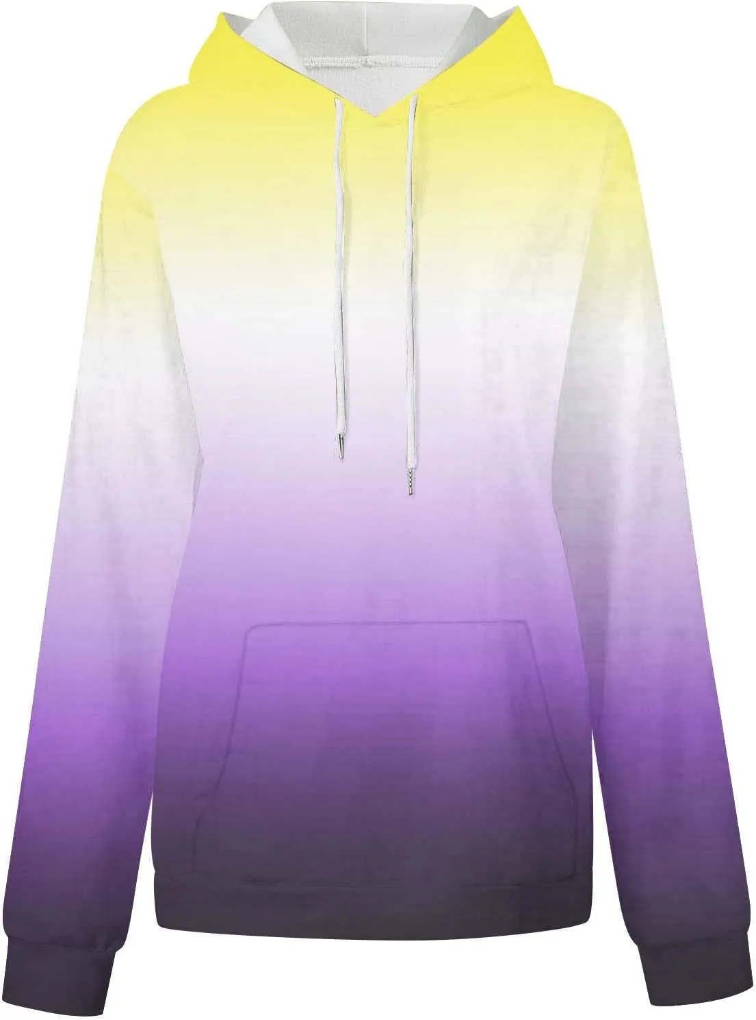 Womens Oversized Sweatshirts Tie Dye Hoodie Sweater Top 2023 Fashion Long Sleeve Pullover with Kangaroo Pockets