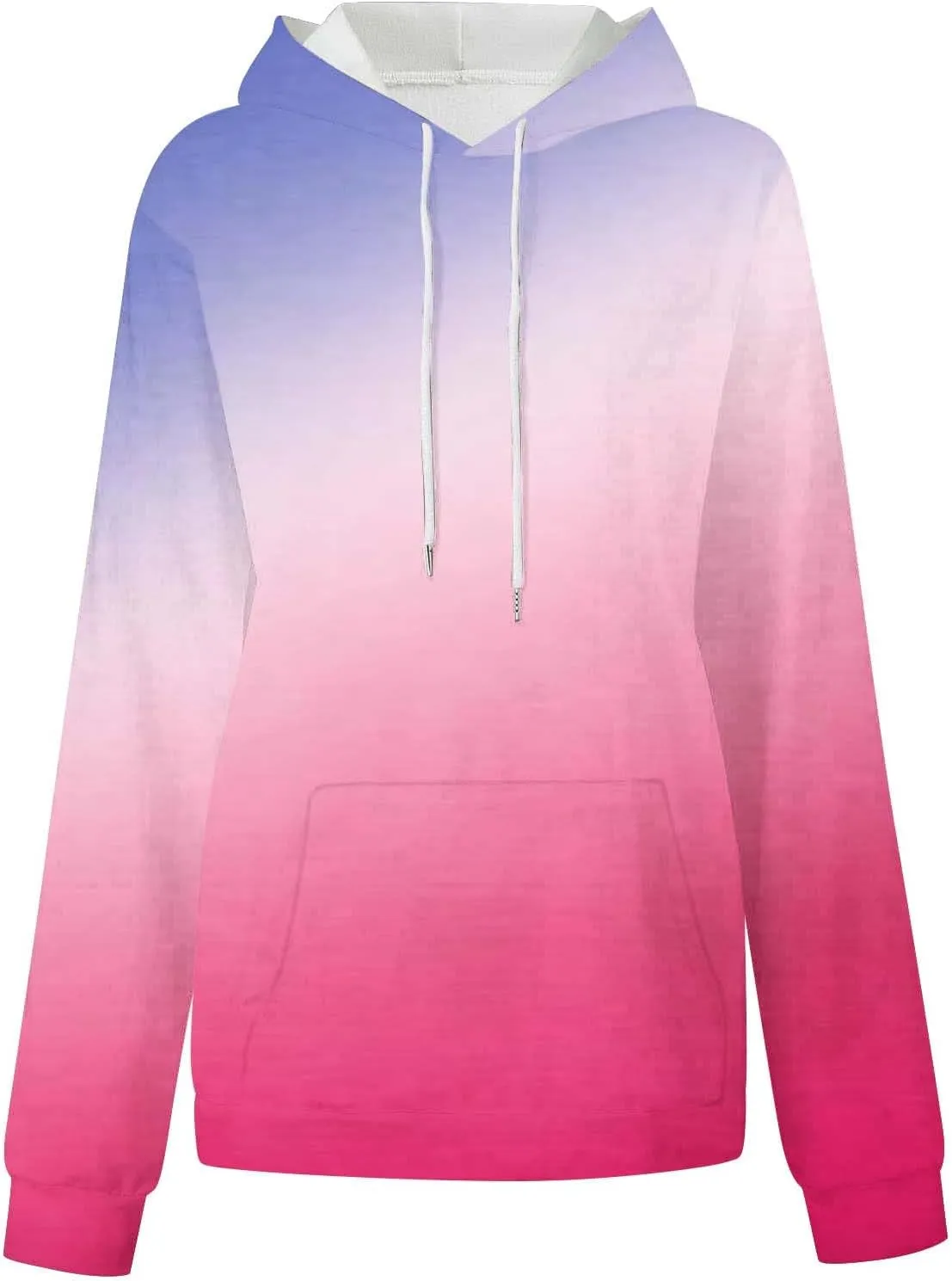 Womens Oversized Sweatshirts Tie Dye Hoodie Sweater Top 2023 Fashion Long Sleeve Pullover with Kangaroo Pockets