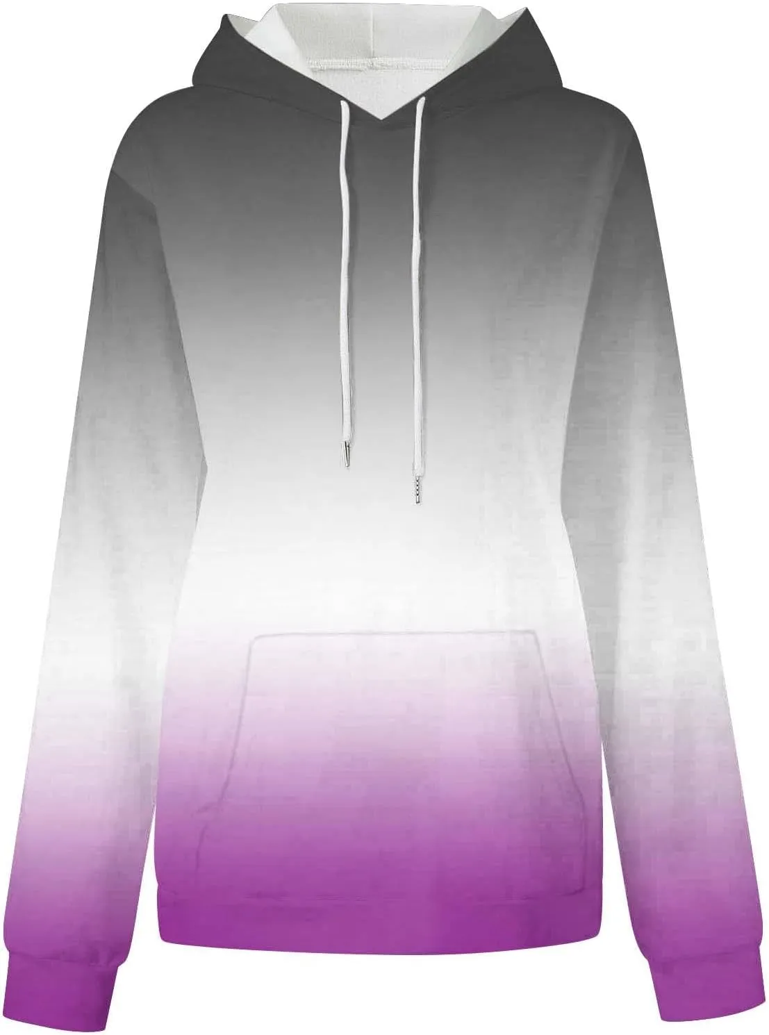 Womens Oversized Sweatshirts Tie Dye Hoodie Sweater Top 2023 Fashion Long Sleeve Pullover with Kangaroo Pockets