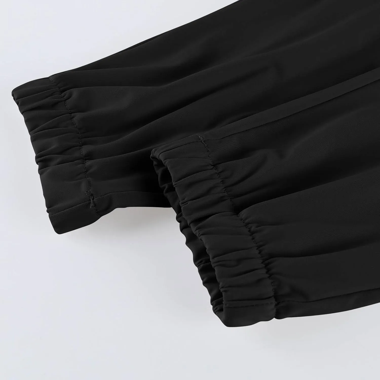 Women's Quick-Drying Sweatpants Summer Ice Silk Trousers Breathable Sports Stretch Straight Pants with Pockets