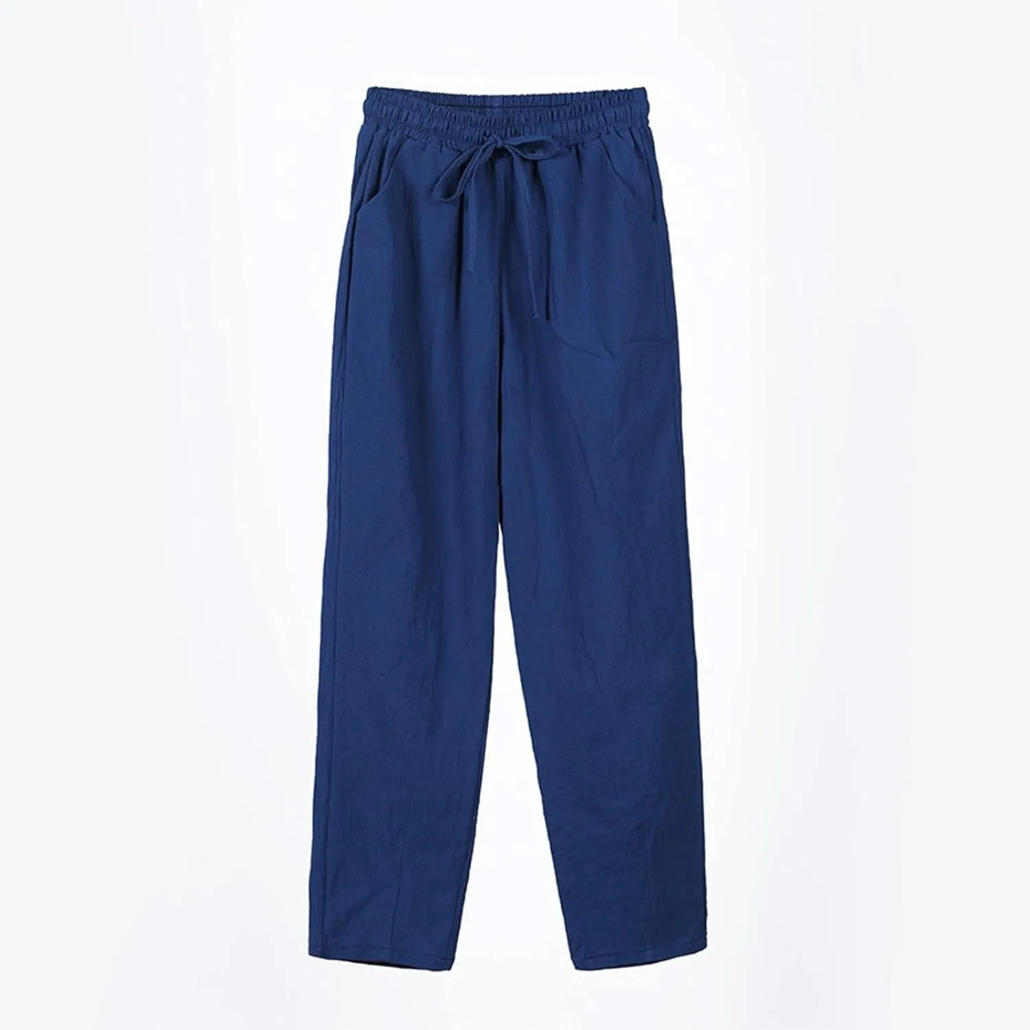 Womens Sweatpants, Peasant Pants Casual Straight Leg Plus Size Linen Lounge Stretchy
