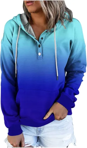Womens Tie Dye Sweatshirts Drawstring Lightweight 2023 Fall Shirts Trendy Pullover Hoodies with Kangaroo Pockets