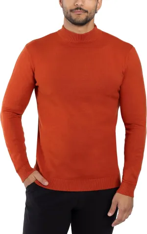 X RAY Mens Mock Neck Sweater, Soft Slim Fit Pullover Top, Basic Mock Neck Sweater for Men