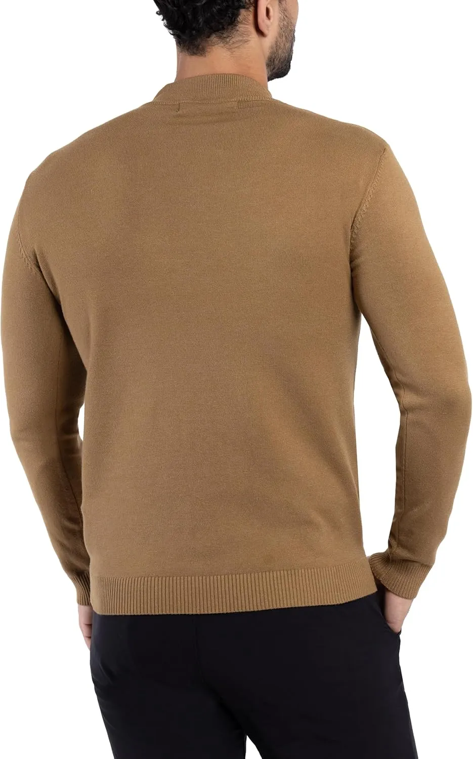 X RAY Mens Mock Neck Sweater, Soft Slim Fit Pullover Top, Basic Mock Neck Sweater for Men