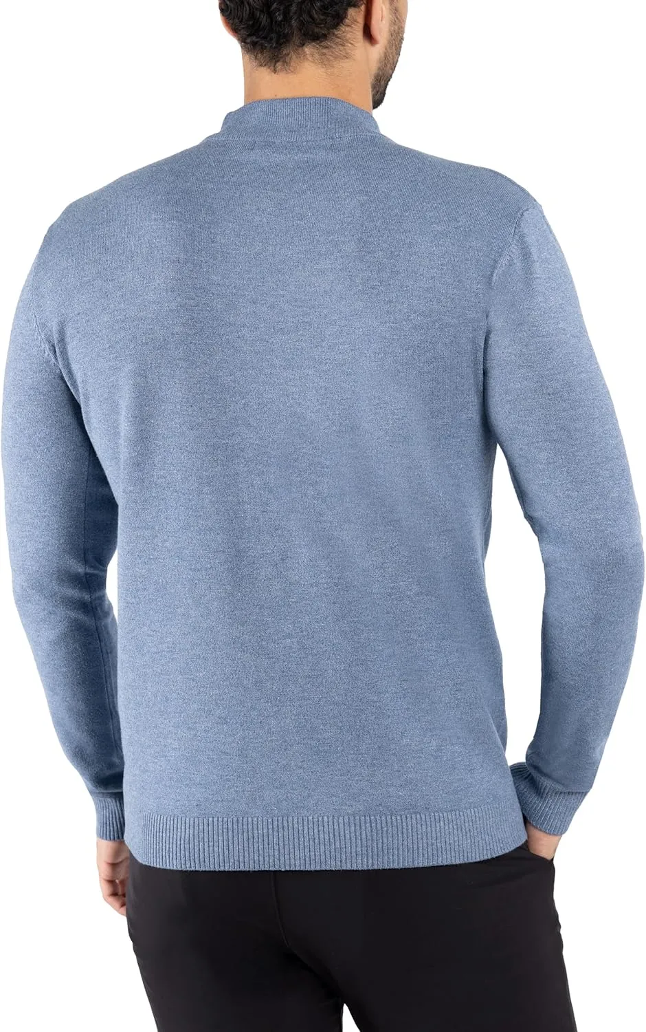 X RAY Mens Mock Neck Sweater, Soft Slim Fit Pullover Top, Basic Mock Neck Sweater for Men