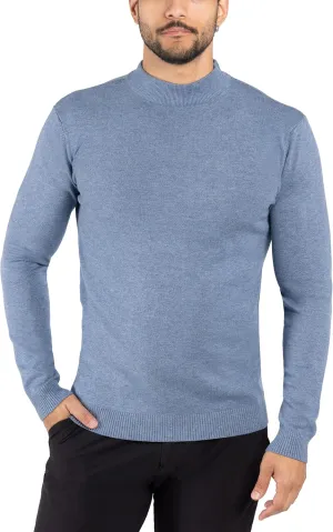 X RAY Mens Mock Neck Sweater, Soft Slim Fit Pullover Top, Basic Mock Neck Sweater for Men