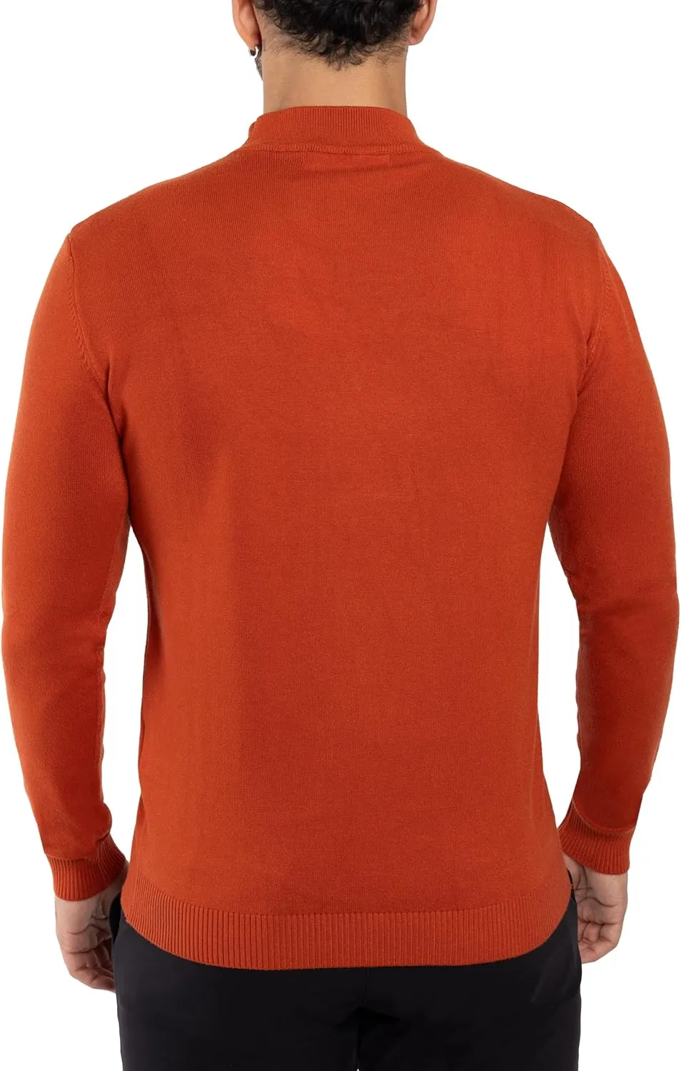 X RAY Mens Mock Neck Sweater, Soft Slim Fit Pullover Top, Basic Mock Neck Sweater for Men