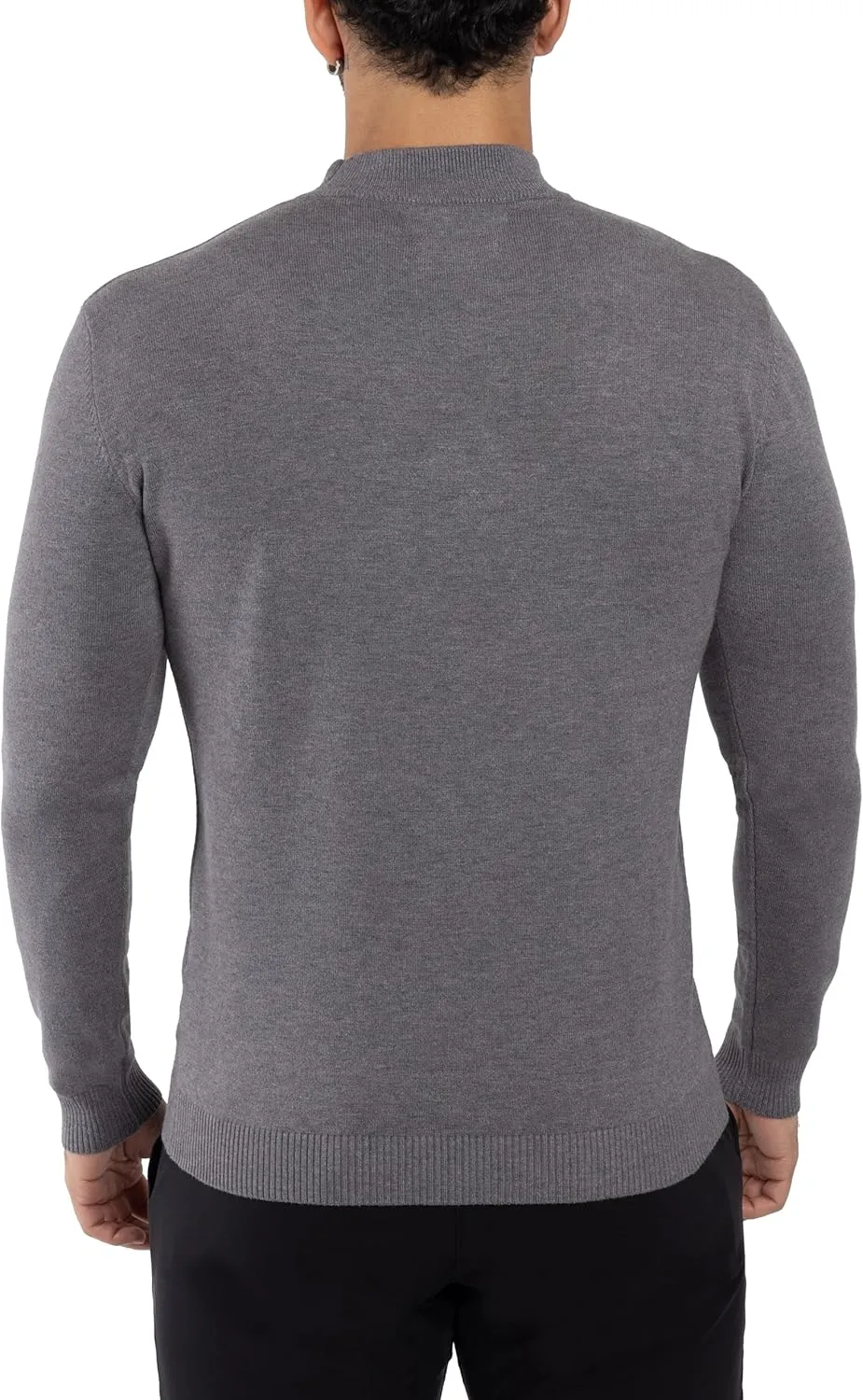 X RAY Mens Mock Neck Sweater, Soft Slim Fit Pullover Top, Basic Mock Neck Sweater for Men