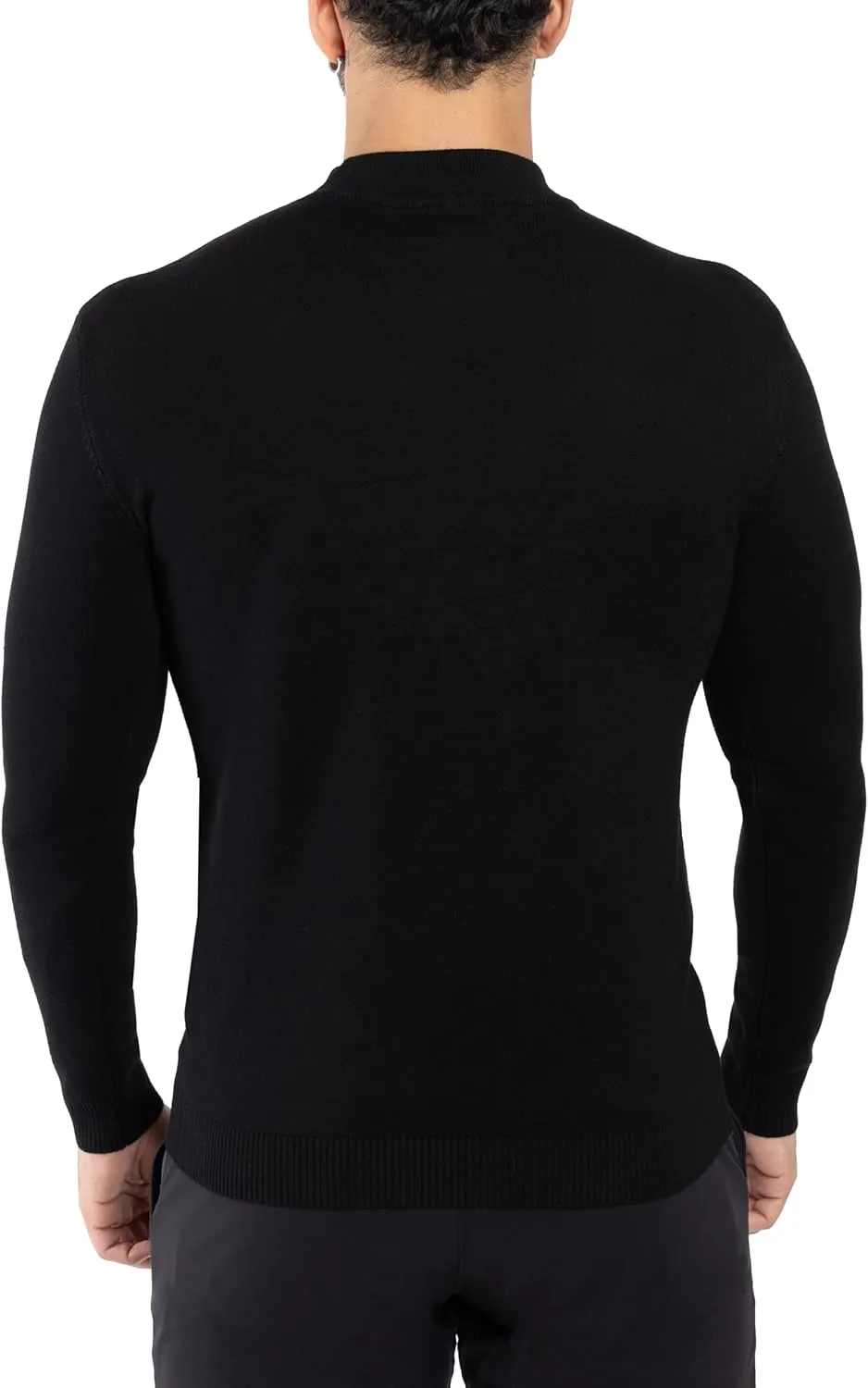 X RAY Mens Mock Neck Sweater, Soft Slim Fit Pullover Top, Basic Mock Neck Sweater for Men