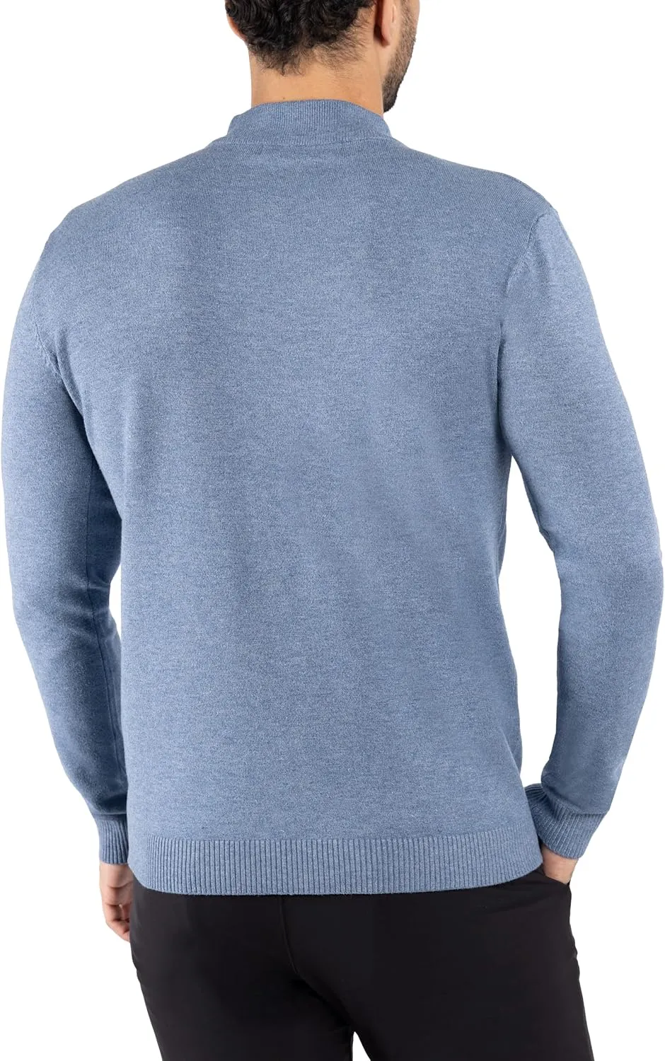 X RAY Mens Mock Neck Sweater, Soft Slim Fit Pullover Top, Basic Mock Neck Sweater for Men