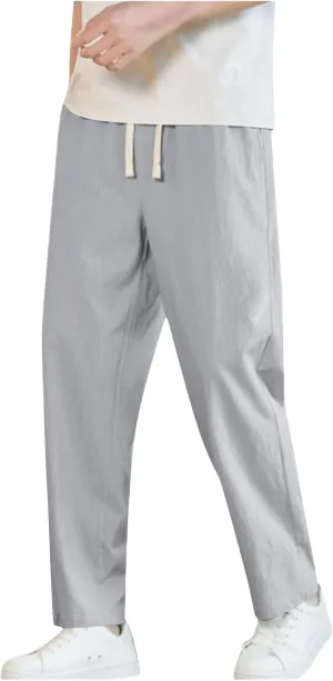 Xiaojmake Casual Sweat Pants for Men Cotton Japanese Pants Elastic Waist Comfy Beach Yoga Running Trousers Summer Joggers