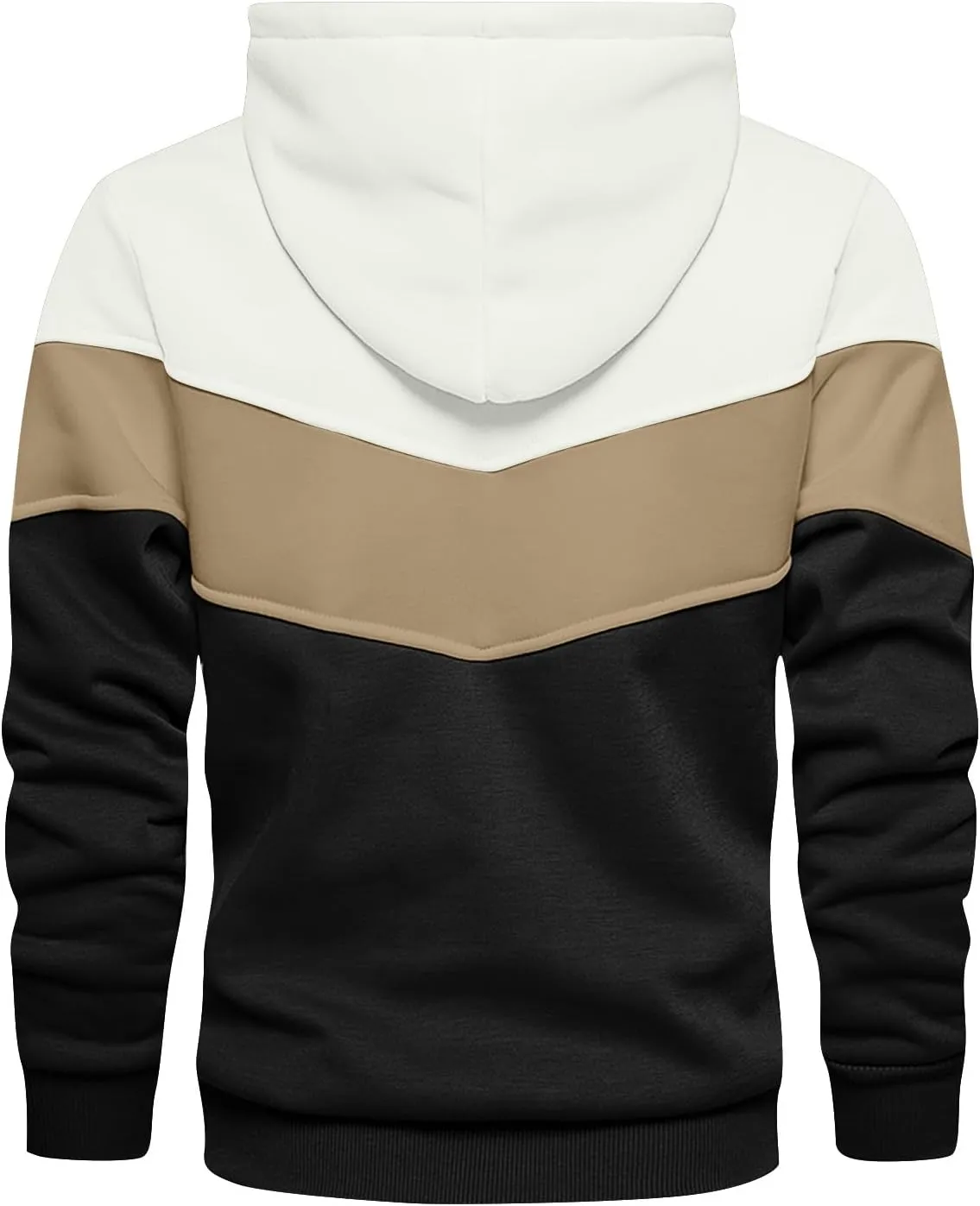 Ymosrh Mens Novelty Color Block Hoodies Pullover Long Sleeve Casual Workout Athletic Hooded Sweatshirt Hoodie, M-4XL