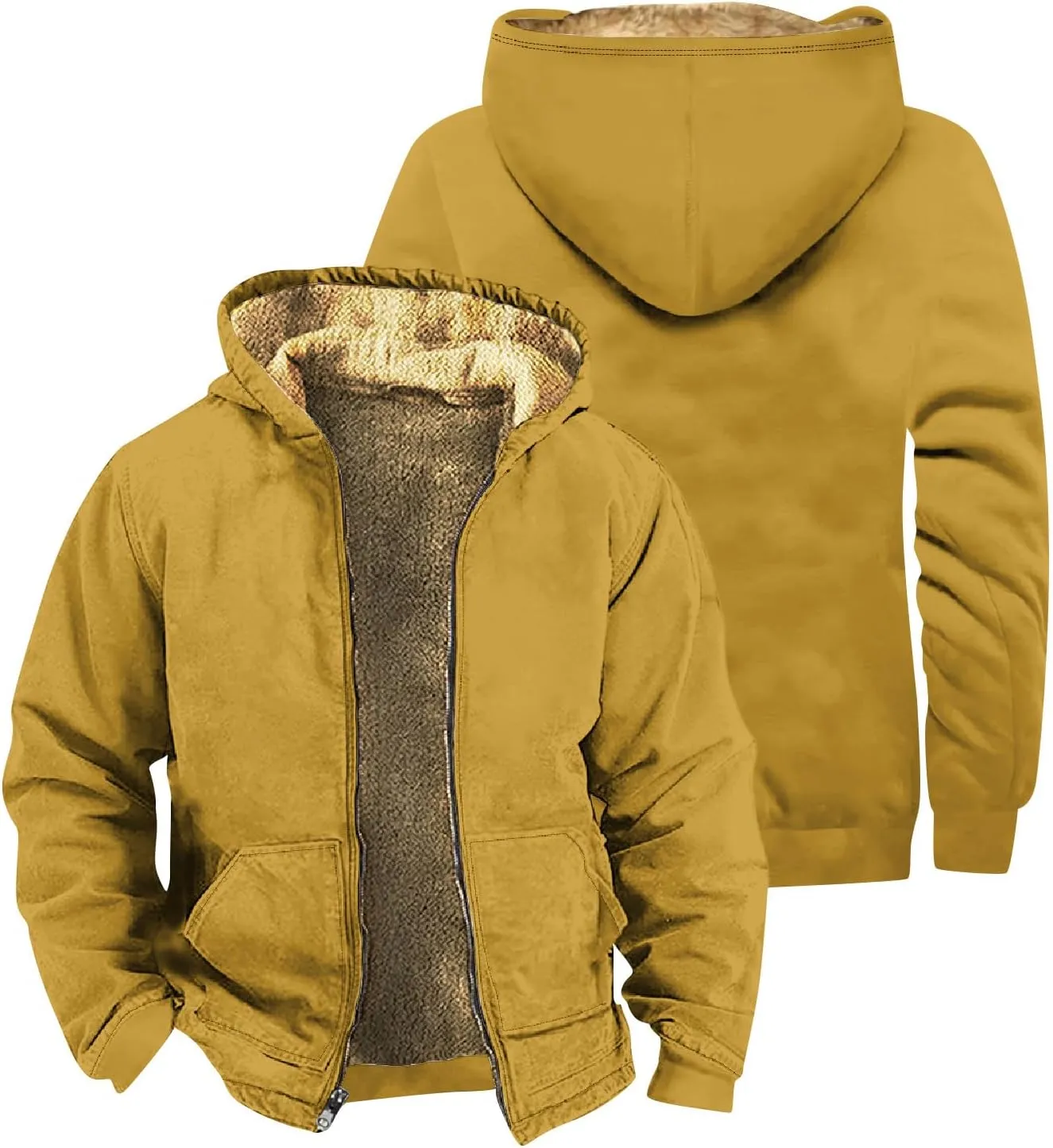 Ymosrh Men's Sweatshirt Zip Up Hoodies Pullover Sweatshirts Casual For Men, M-5XL