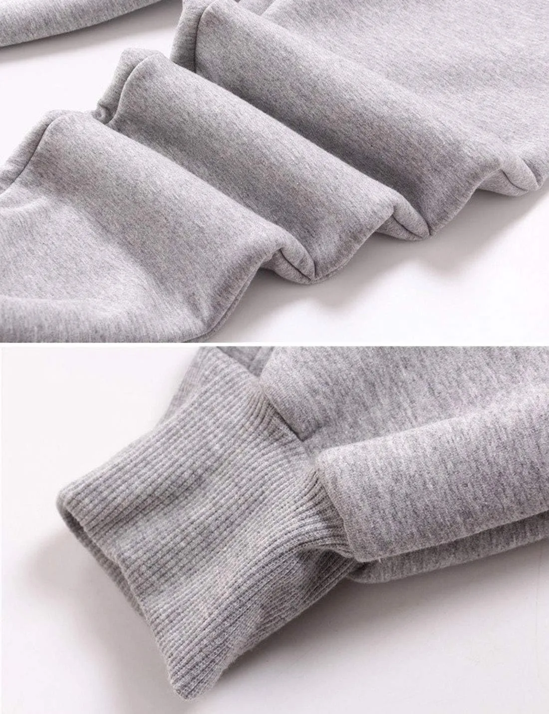 ZGZZ7 Women's Winter Sherpa-Lined Sweatpants Embroidered Athletic Fleece Joggers Pants