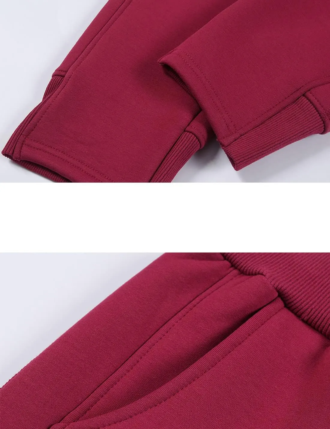 ZGZZ7 Women's Winter Thermal Sherpa-Lined Sweatpants Fleece Joggers Workout Active Pants
