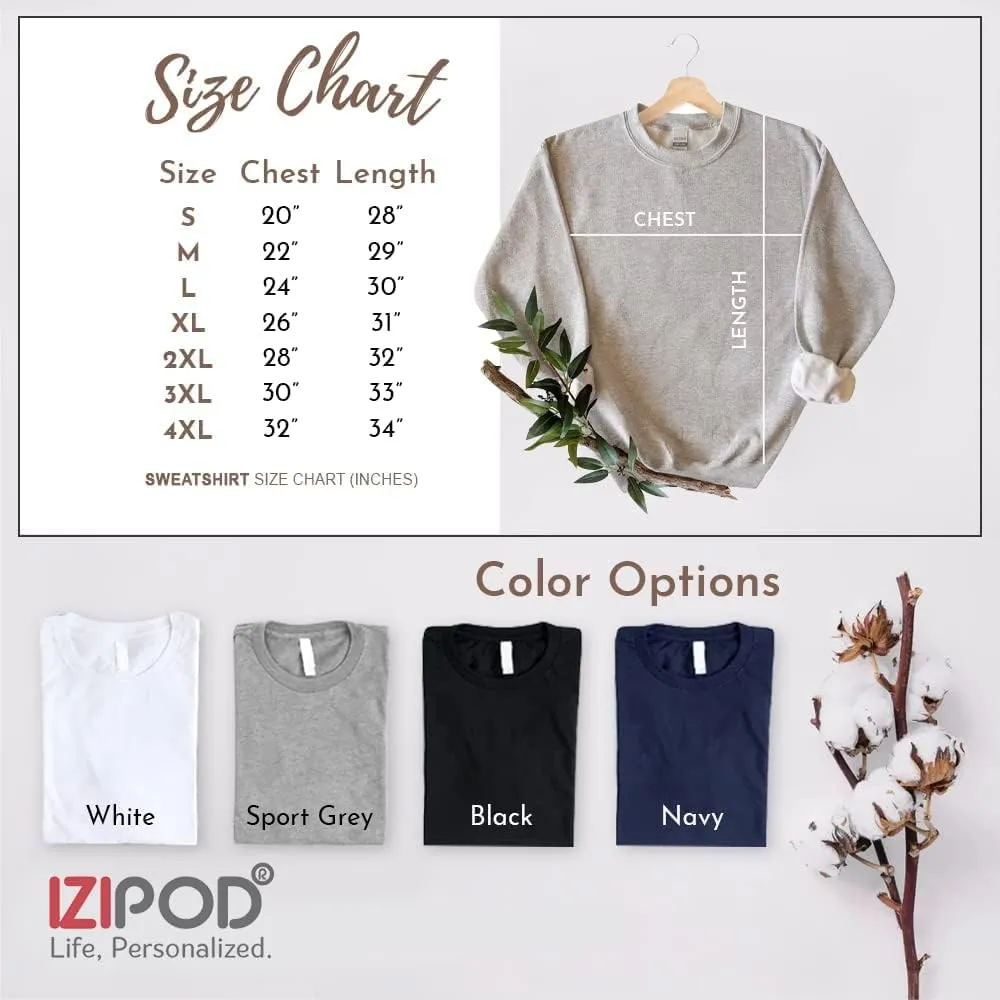 ZI POD-Personalized Nurse Embroidered Sweatshirts Custom Name And Date For Women, Nurse Birthday Gifts Shirt, Nurse Sweater