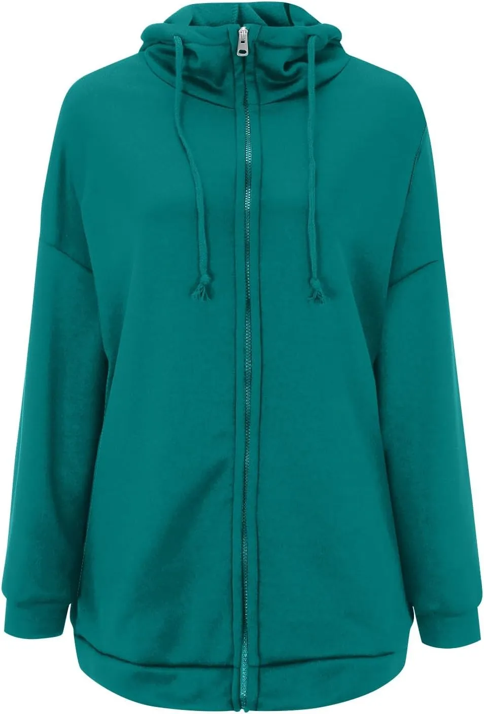 Zip Up Hoodie Women Fashion Tunic Hoodies Winter Fleece Pullover Hoodies 2024 Fall Long Jackets with Pockets