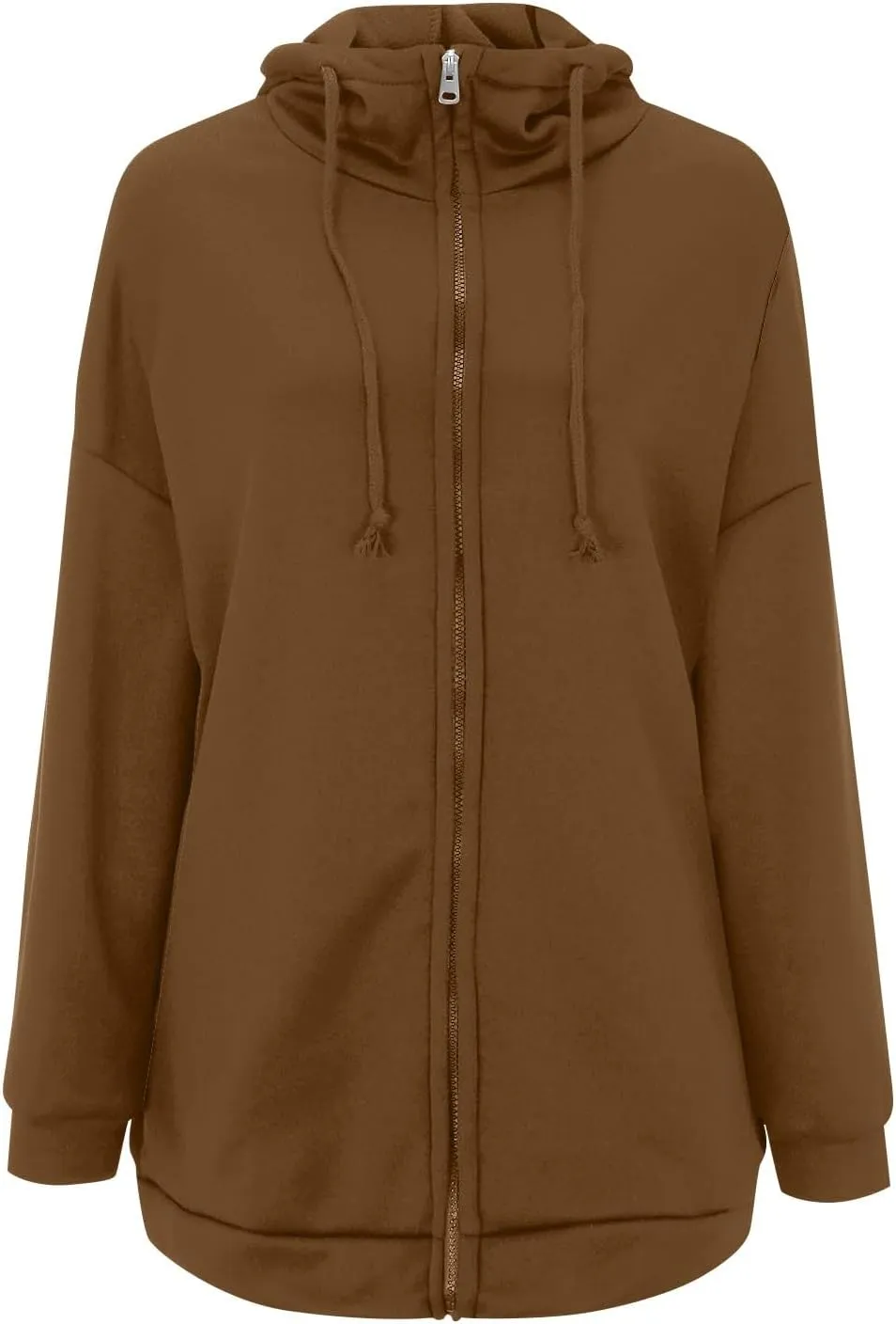 Zip Up Hoodie Women Fashion Tunic Hoodies Winter Fleece Pullover Hoodies 2024 Fall Long Jackets with Pockets